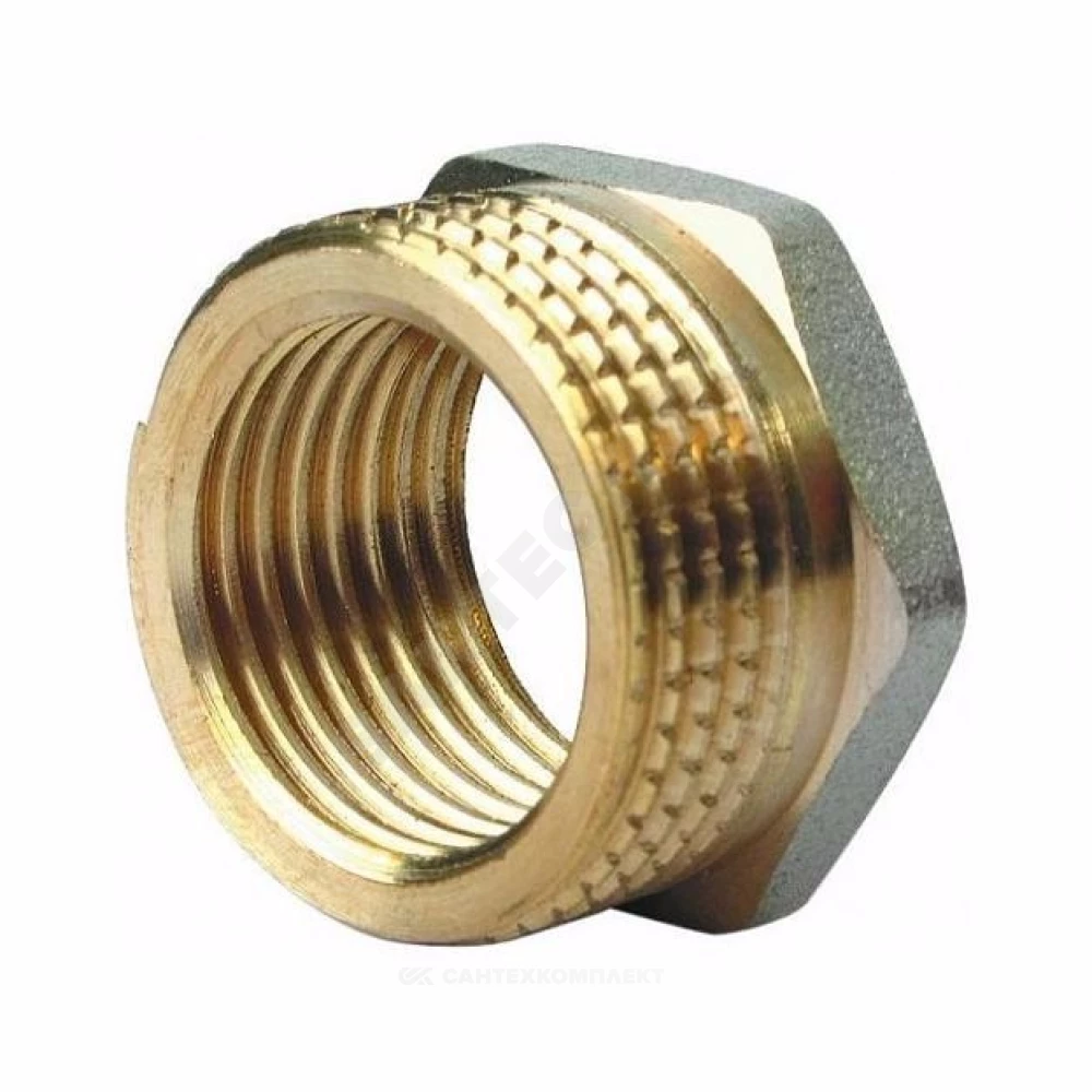 Футорка латунь Ду 15 (1/2"хМ10х1) под термодатчик НР/ВР Апогей 310010