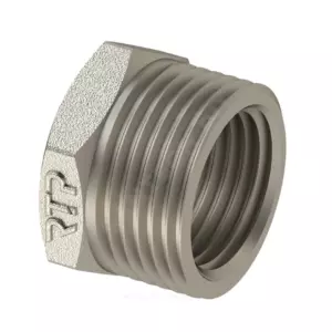 Футорка латунь никель Ду 25х15 (1"х1/2") НР/ВР RTP (РосТурПласт) 25123