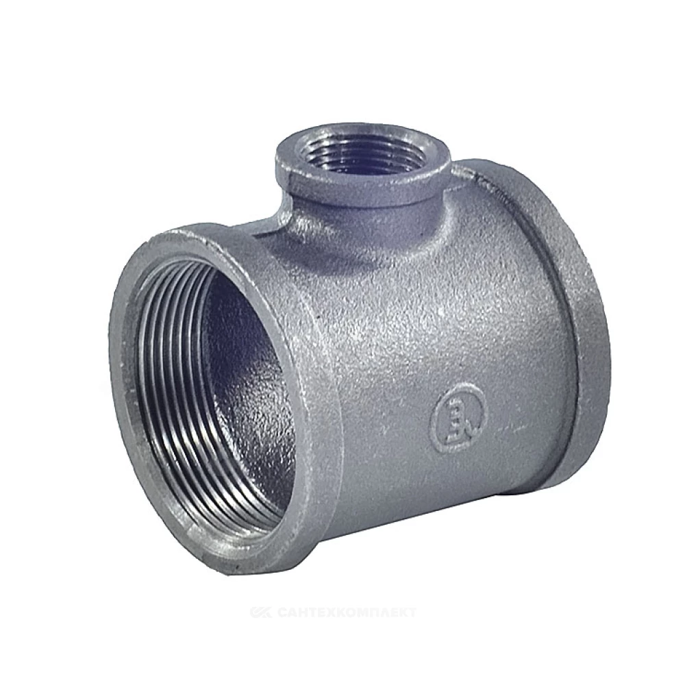 Тройник переходной чугун Ду 25х15 (1"х1/2") ВР/ВР Fittex PLUS
