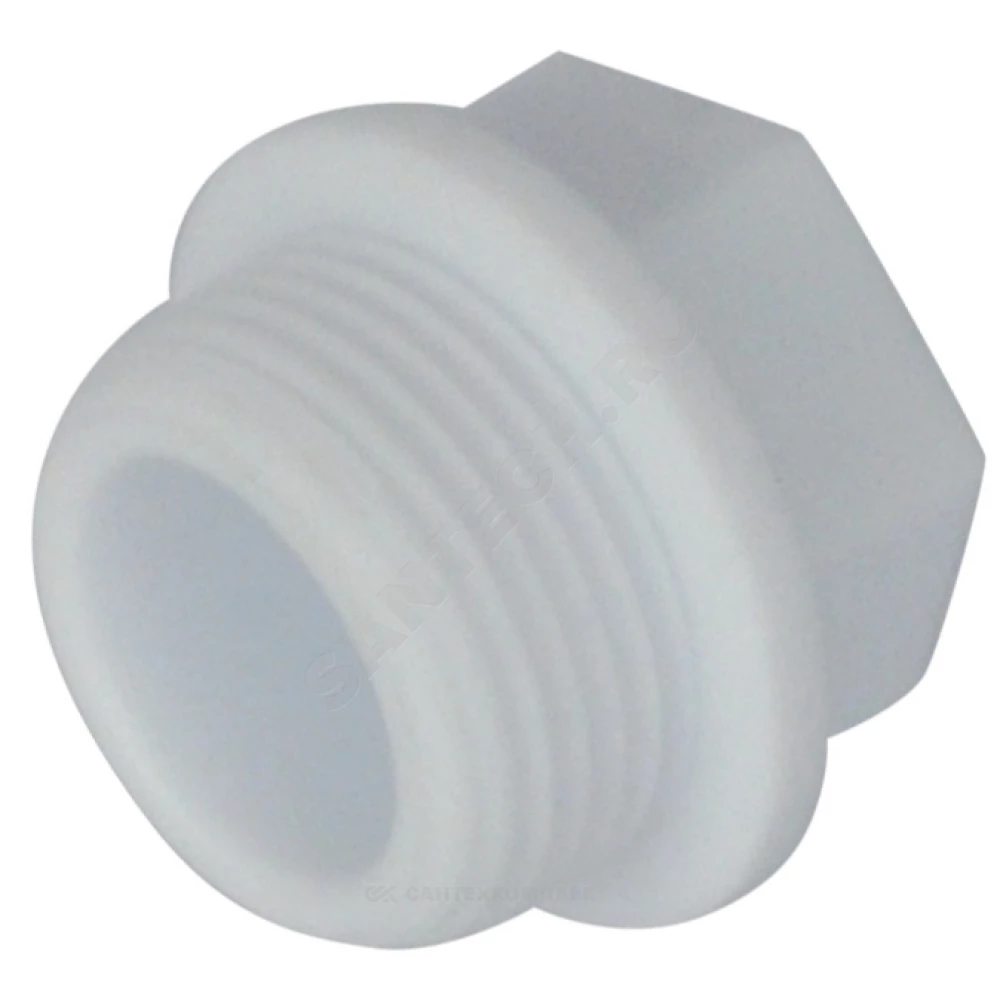 Заглушка (пробка) PP-R белая Дн 20х1/2" НР VALFEX 10163020