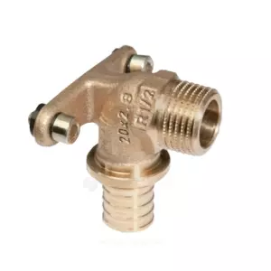 Водорозетка для PE-X труб аксиальная бронза Дн 20х1/2" НР RAUTITAN RX+ Rehau 14563651001