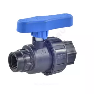 Кран шаровой компрессионный 3/4"x3/4" ВР/ВР Ру10 RTP (РосТурПласт) 17359