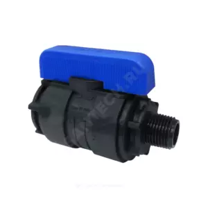 Кран шаровой компрессионный Ду 20 3/4"x1" НР/ВР Ру16 VALFEX 1210020034100