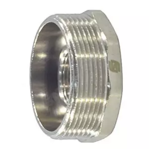 Футорка латунь никель Ду 15х10 (1/2"х3/8") НР/ВР SantechSystems