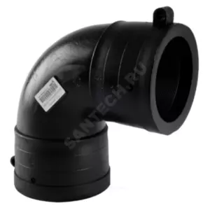Отвод электросварной ПЭ100 Дн 75х90гр Ру16 SDR11 Type B TEGA 1819019