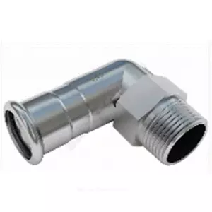 Отвод сталь нерж AISI 304 90гр Дн 28х1" пресс/НР >A< Press Inox IBP PS24092G0280800