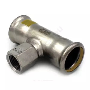 Тройник сталь нерж AISI 316L Дн 42х42х1/2" Ру5 пресс/ВР для газоснабжения Inoxpres Gas RM 189102042G