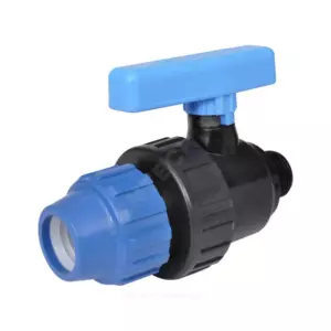 Кран шаровой компрессионный Дн 32х1" НР Ру10 RTP (РосТурПласт) 15466