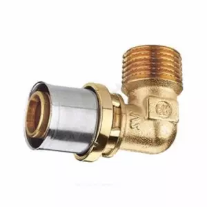 Угольник МП/PE-X латунь пресс Дн 20х3/4"х90гр НР RM127 Giacomini RM127Y047