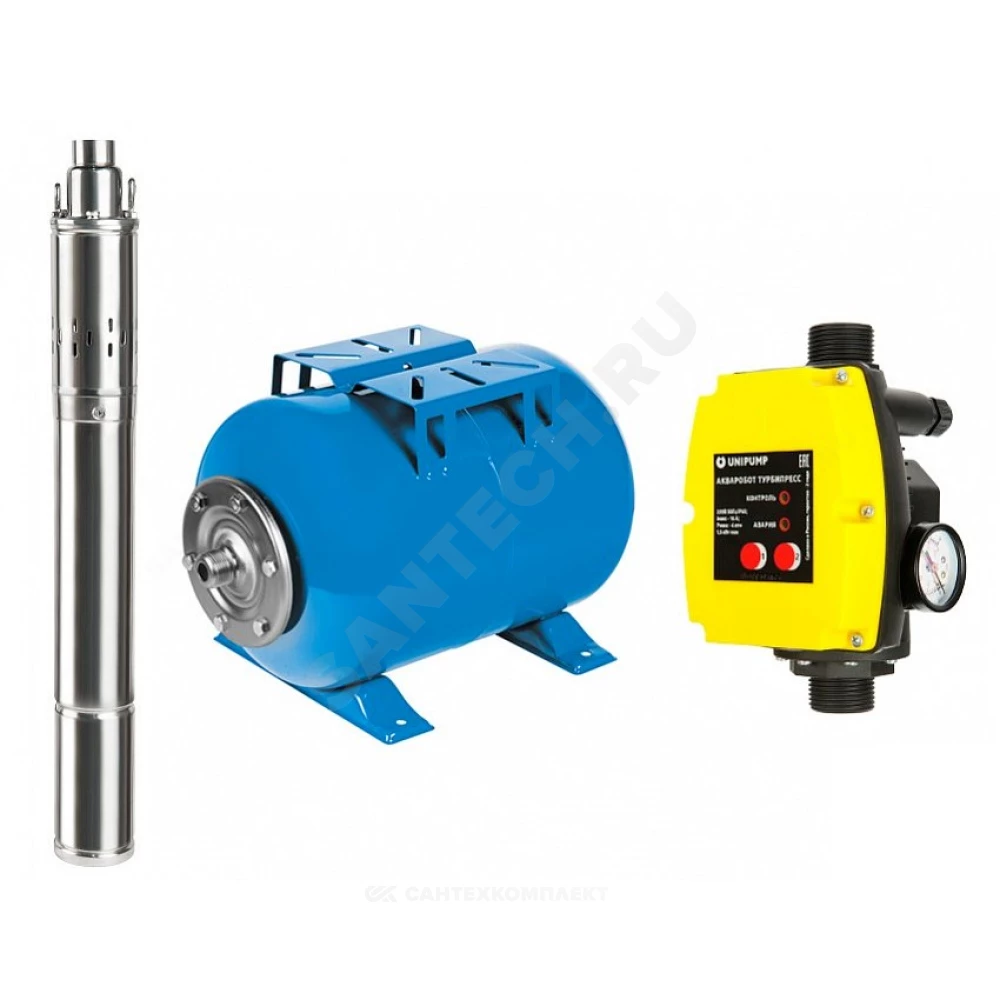Насос скважинный АКВАРОБОТ ECO VINT 2 - 50 комплект 1х200-240В/50 Гц Unipump 74302