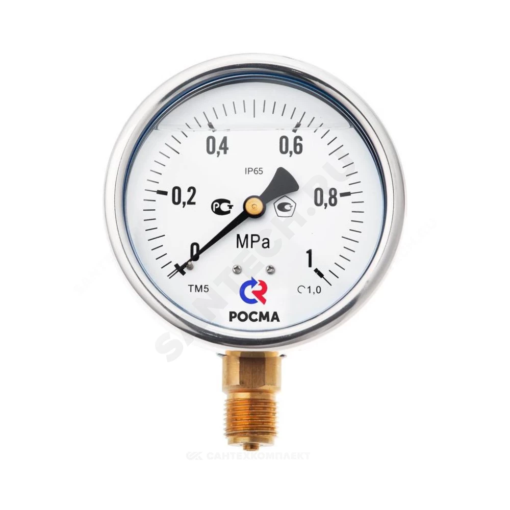Манометр ТМ-320Р.00 радиальный Дк63мм 0-0,16 МПа кл.1,5 G1/4" Росма 00000006711