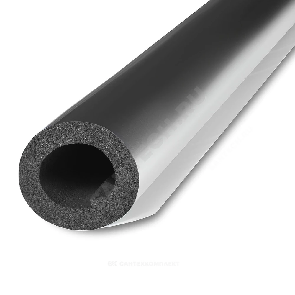 Трубка вспененный каучук ST 133/25 L=1м Тмакс=110°C черный с покрытием AL CLAD K-flex 25133214303CL