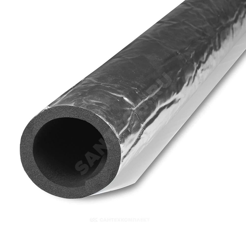 Трубка вспененный каучук ST 160/13 L=1м Тмакс=110°C черный с покрытием IC CLAD SR K-flex 13160214303CS