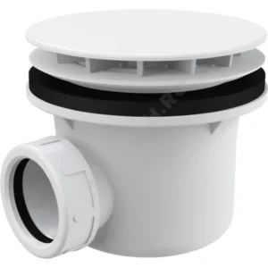 Сифон для поддона 1 1/2"x90/40 h=84мм слив крышка D=115мм, белая Alca Plast A49B