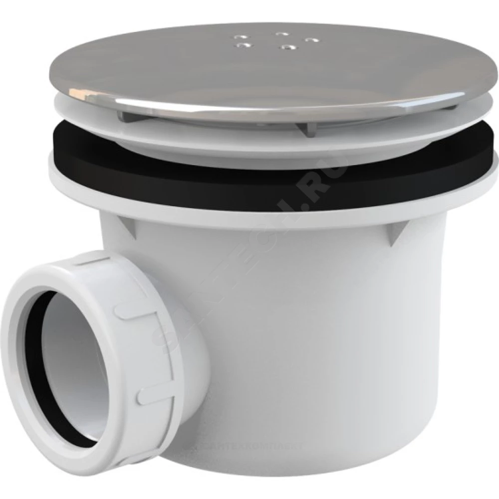 Сифон для поддона 1 1/2"x90/40 h=84мм слив крышка D=115мм Alca Plast A49K