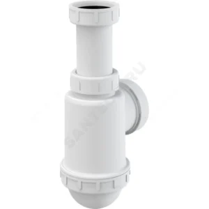Сифон для кухонной мойки бутылочный 1 1/2"x40/50 без выпуска Alca Plast A443-DN50/40
