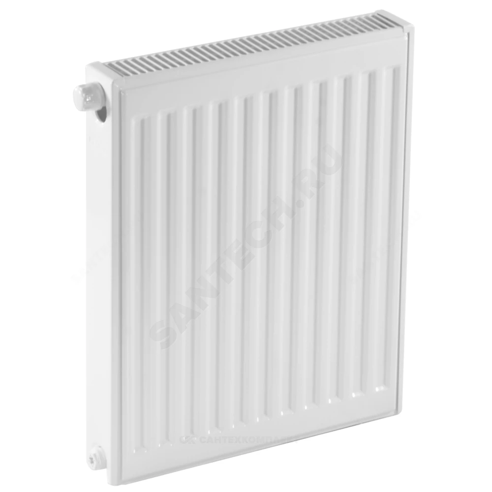 Радиатор стальной панельный Ventil Compact VC тип 21 500х600 Qну=1041 Вт ниж/п в комплекте кронштейн. встроенный вентиль RAL 9016 (белый) Heaton Plus