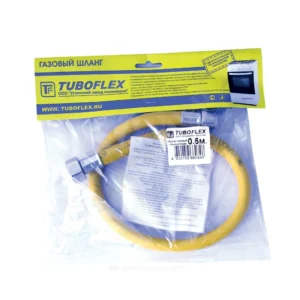 Подводка гибкая для газа ПВХ армированная 3/4" г-ш L=1м (евро слот) Tuboflex