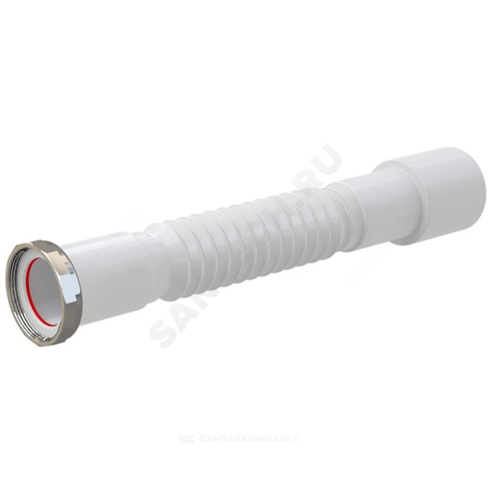 Гофра с гайкой металл 1 1/2"x40/50 L=390-830мм Alca Plast A780