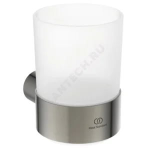 Стакан с держателем CONCA серебряный шторм Ideal Standard T4505GN