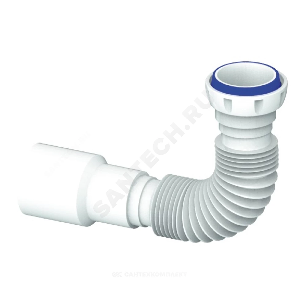 Гофра с гайкой 1 1/2"x40/50 L=230-400мм Unicorn D45