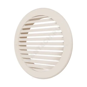 Решетка вентиляционная пластик D200 с фланцем D150 Ivory Эра 15РКН