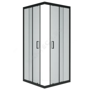 Ограждение душевое Universal BLACK 900х900х1850 мм без поддона матовое стекло МетаКам KKS_013567