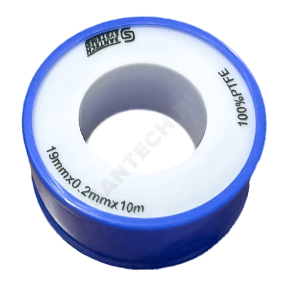 Лента ФУМ PTFE 19ммх0,2ммх15м катушка среда: вода SantechSystems