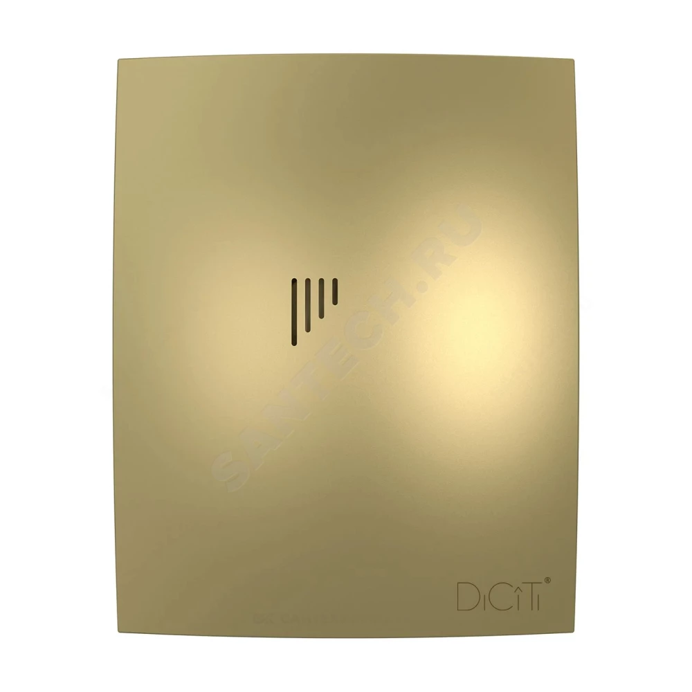 Вентилятор накладной пластик D125 с обратным клапаном Champagne DICITI BREEZE 5C