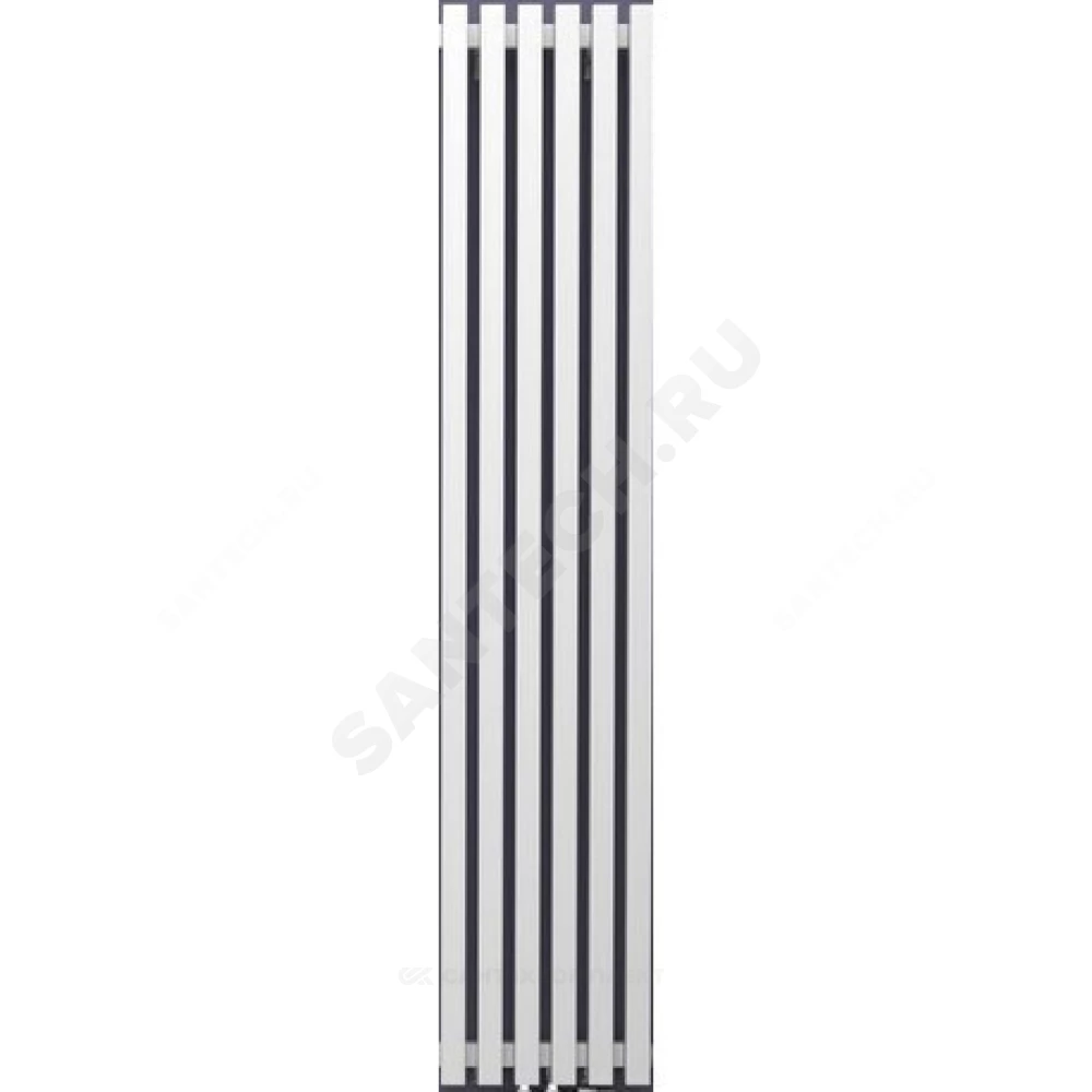 Радиатор трубчатый QUADRUM 60 V 1-1750 5 секций с боковой подводкой ВР G 1/2" с кронштейнами 1M103SG529 (серый светлый металлик муар) КЗТО QUD60V17505RAL1M103SG529