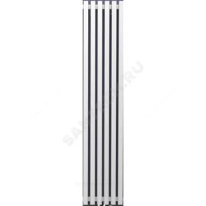 Радиатор трубчатый QUADRUM 60 V 1-500 14 секций с боковой подводкой ВР G 1/2" с кронштейнами 1M103SG529 (серый светлый металлик муар) КЗТО