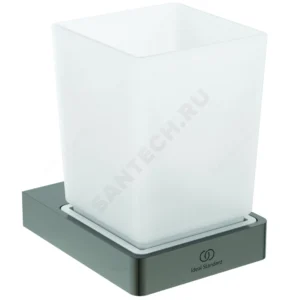 Стакан с держателем CONCA магнитный серый Ideal Standard T4504A5