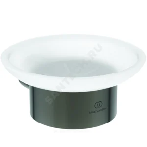Мыльница с держателем CONCA магнитный серый Ideal Standard T4509A5