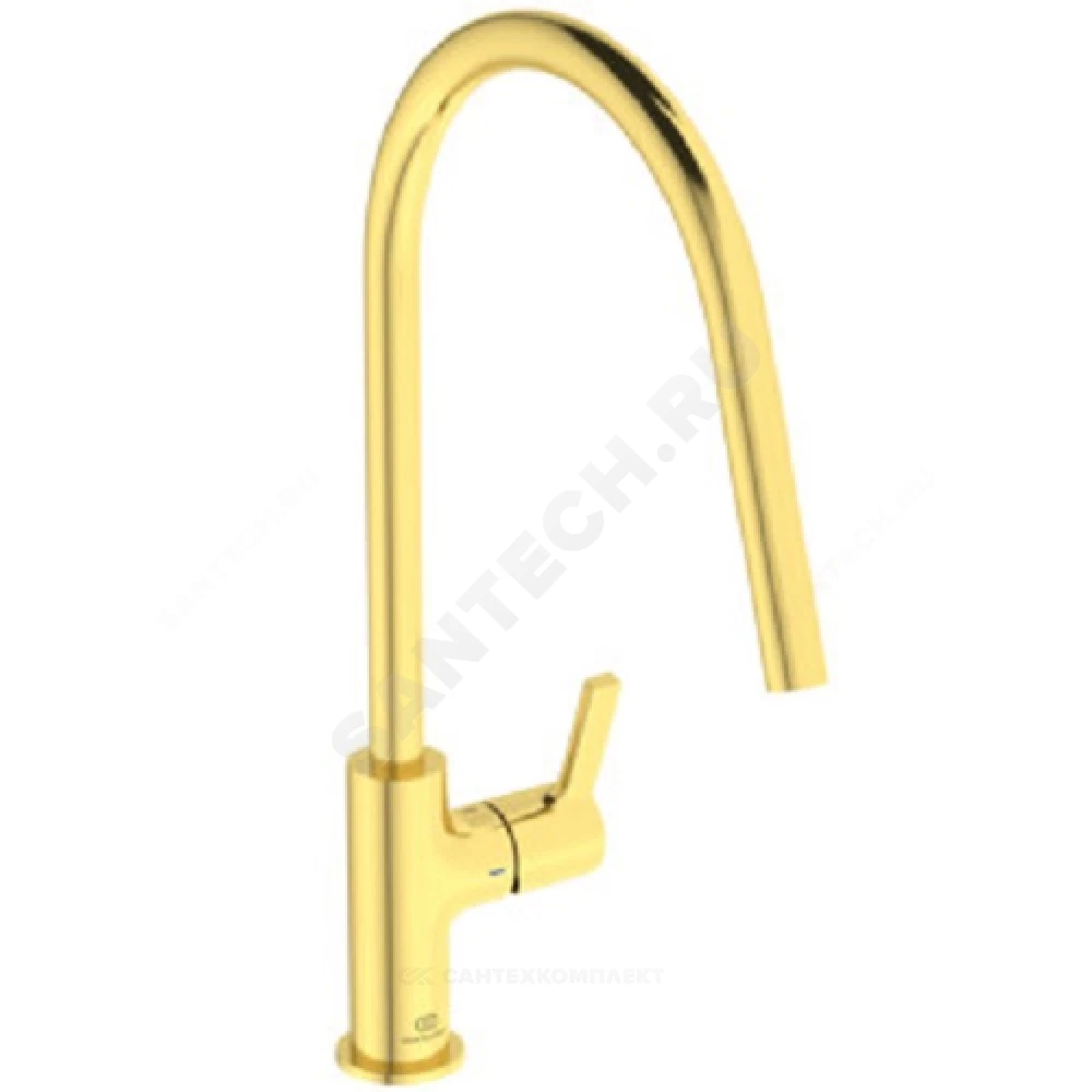 Смеситель для кухонной мойки ручка сбоку одноручный Gusto Ideal Standard BD408A2