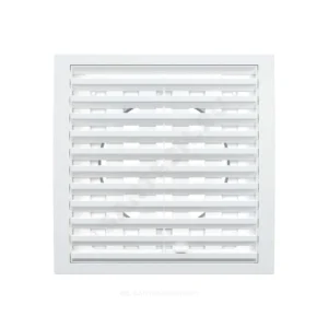 Решетка вентиляционная пластик 150x150/D100 белая Эра 1515RRP10F