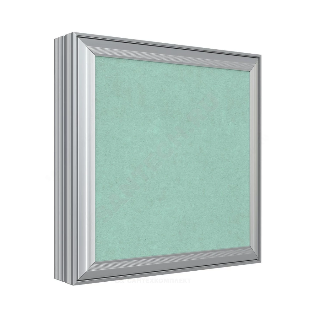 Люк-дверца под плитку съёмный алюминий 400х300 Evecs D4030 ceramo base