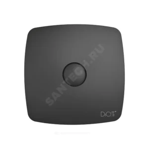 Вентилятор накладной D100 с обратным клапаном Matt black DICITI RIO 4C